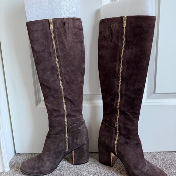 Calvin Klein Dark Brown  Knee High Boots - Picture 2 of 6